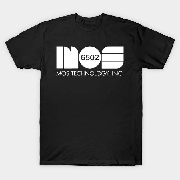 MOS Technology Inc 6502 (white) T-Shirt by Stupiditee